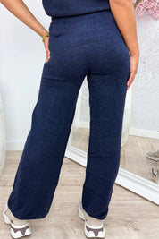 Knitted pants - Navy