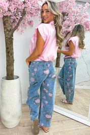 Famous cotton blouse - Roze