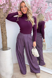 Basic with benefits topje - Berry purple