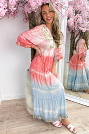 Havana beach dress - Koraal