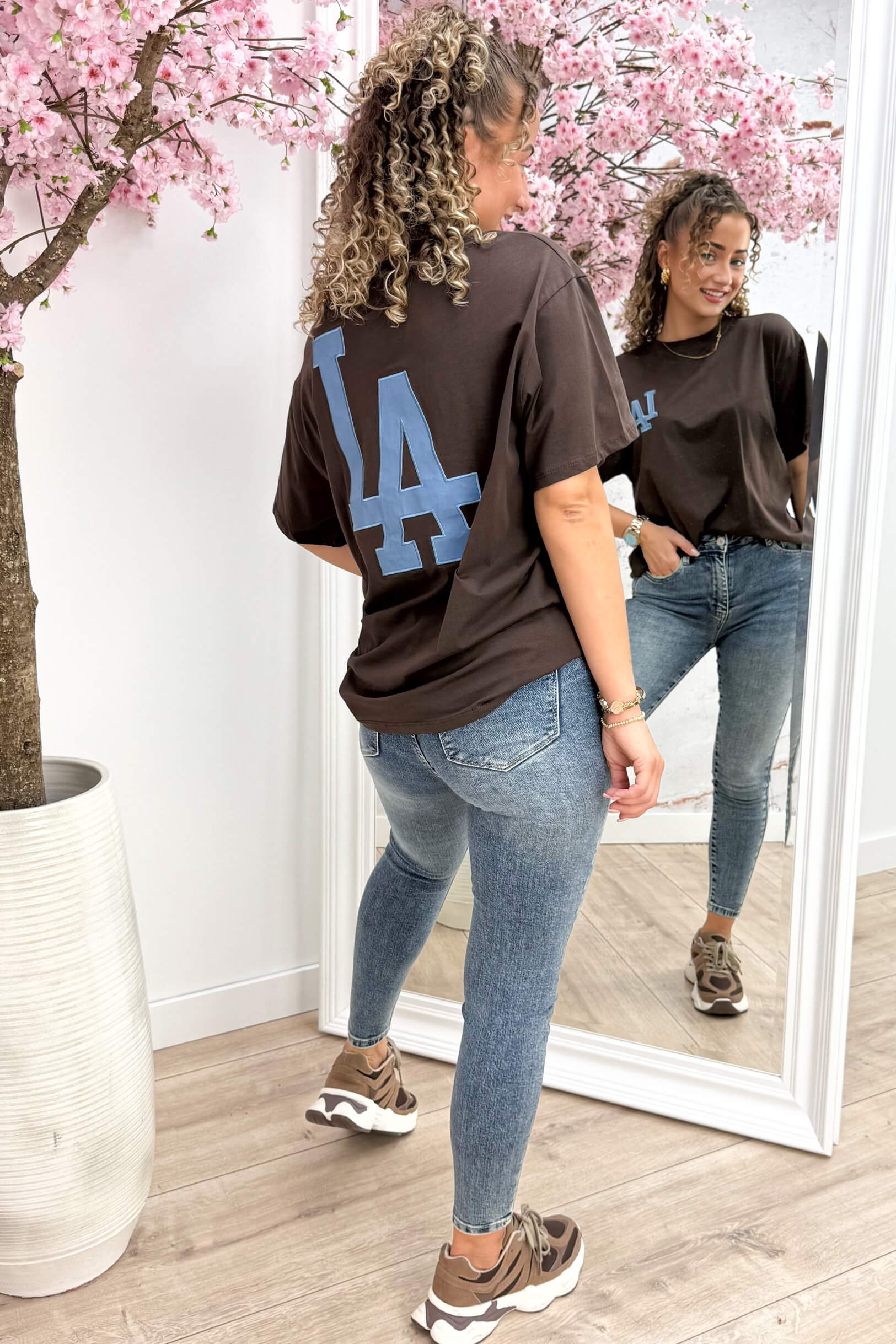 Denim la t -Shirt - braun