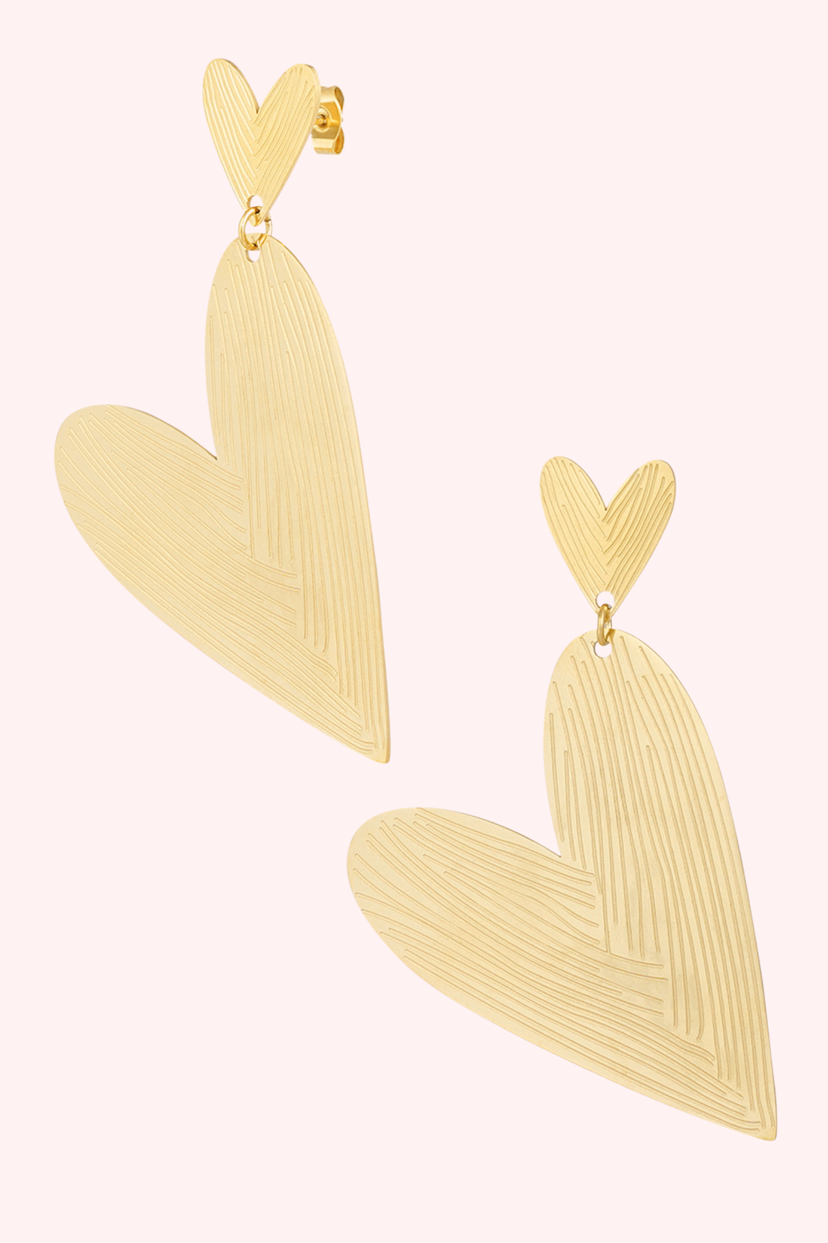 Double the Love Earring - Gold