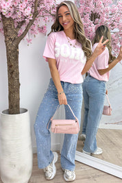 Teddy soho T-shirt - Lollypop roze