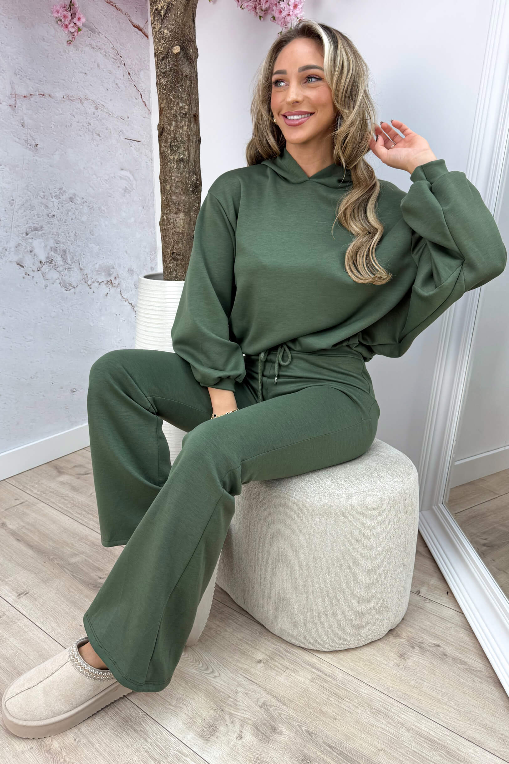Chill mode comfy co-ord - Army