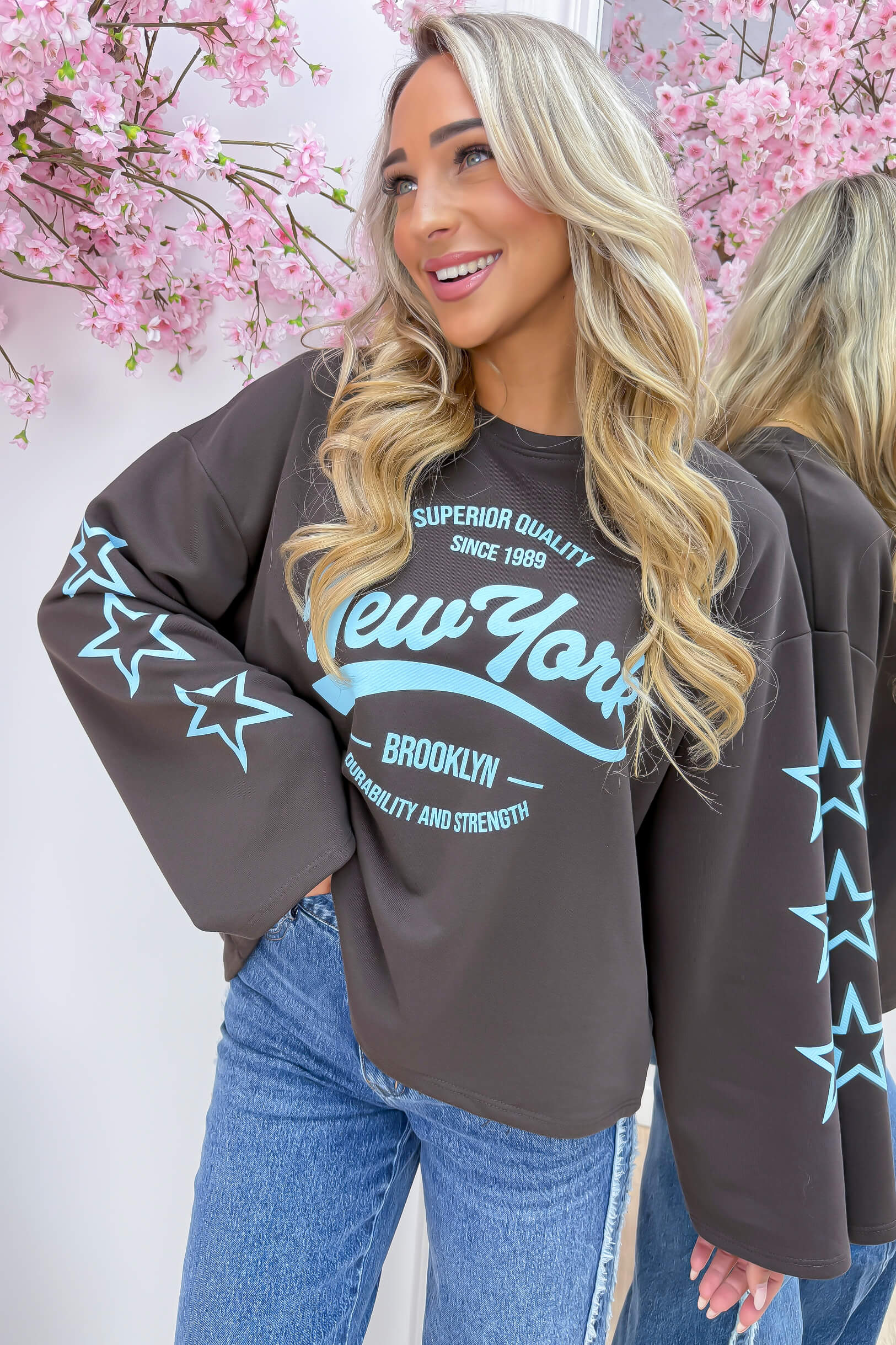 Brooklyn baby star sweater - Bruin