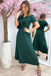 Robe toujours brillante - DK. vert