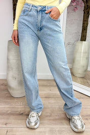 Popular diamond jeans - Geel
