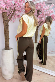 Famous cotton blouse - Geel