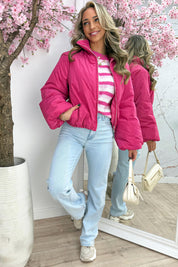 Puff it up bomber - Fuchsia