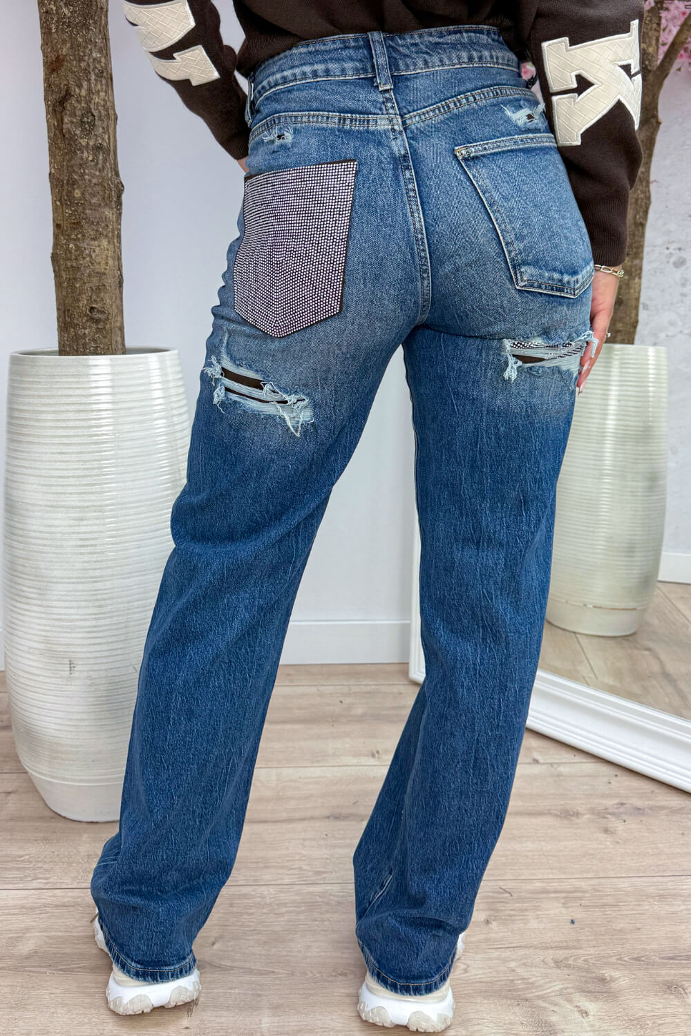 Sparkle pocket jeans - Jeans blue