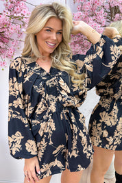 Flora elastic jumper - Zwart