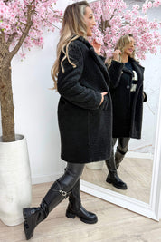 Teddy time jacket - Zwart