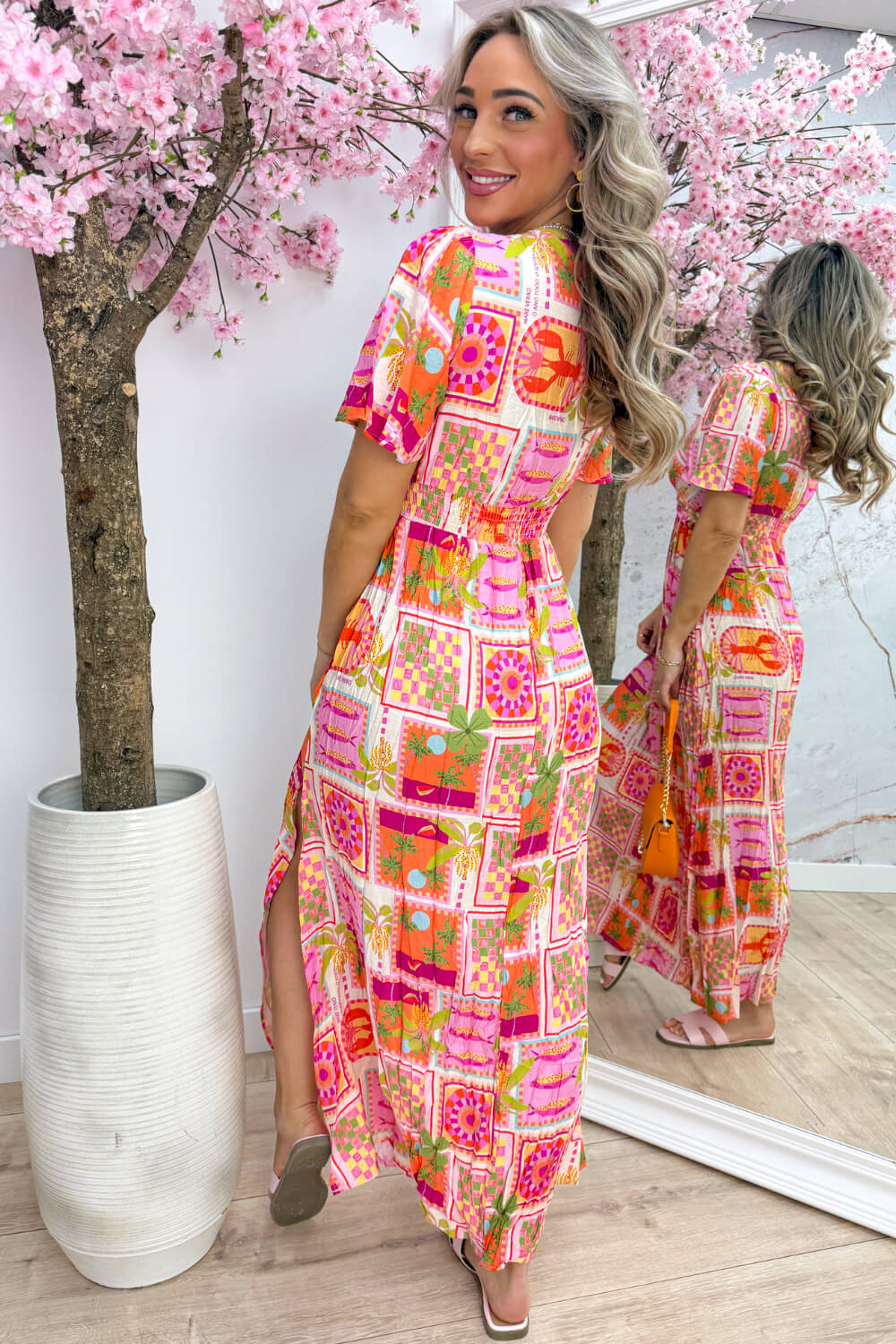Vacation mood maxi dress - Roze