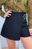 Wrapped in luxury skort - Zwart
