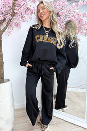 Cherie comfy co-ord - Zwart