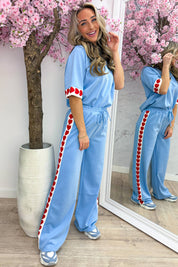 Love to lounge comfy co-ord - Sky blue