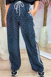 Leopard stripe pants - Zwart