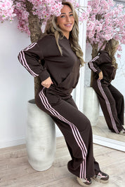 Triple stripes comfy co-ord - Bruin