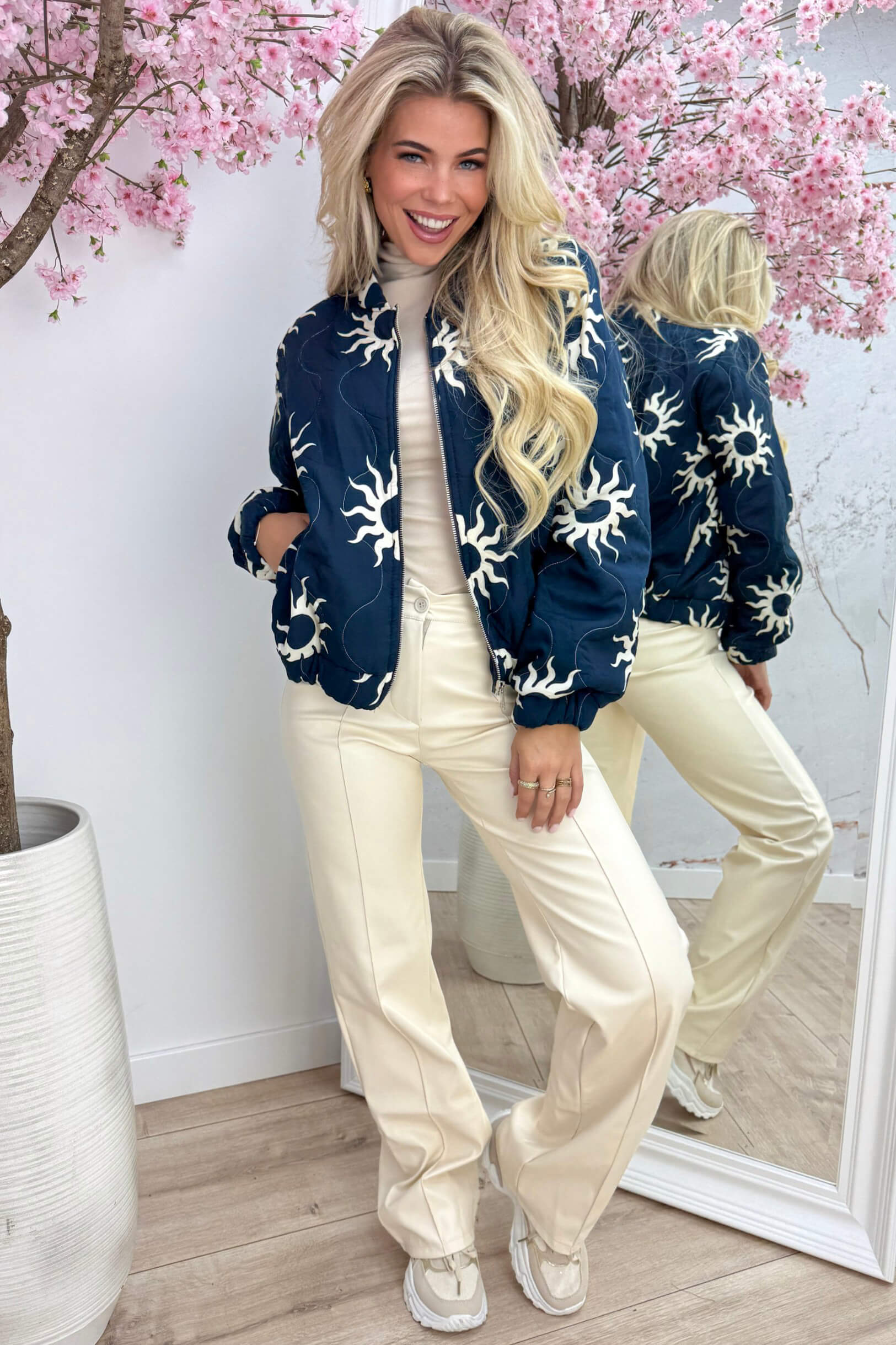 Sunny side up bomber - Navy