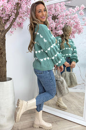 Made with love trui - Mint