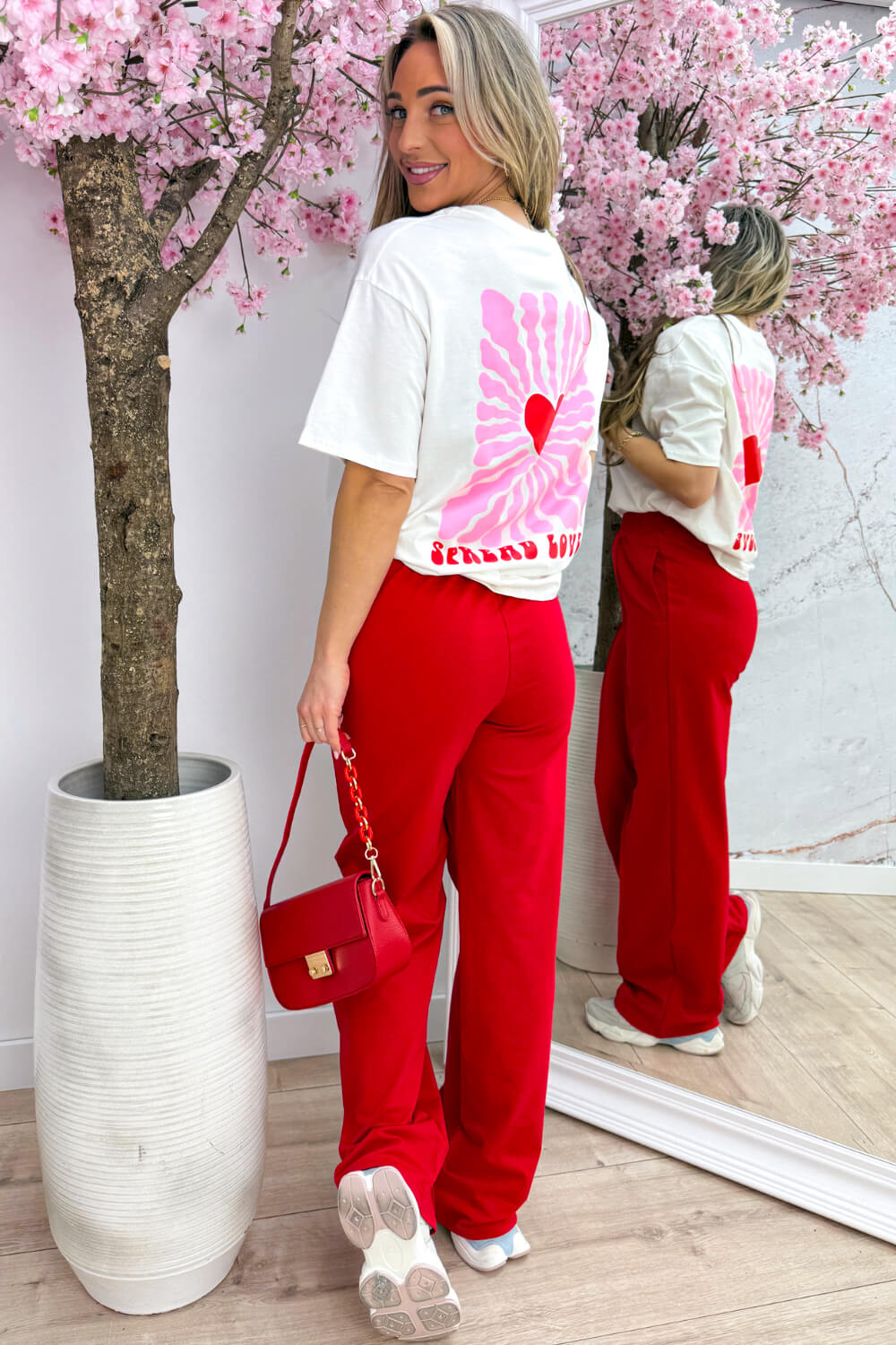 Spread love T-shirt - Wit
