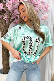 Legendary leopard T-shirt - Mint