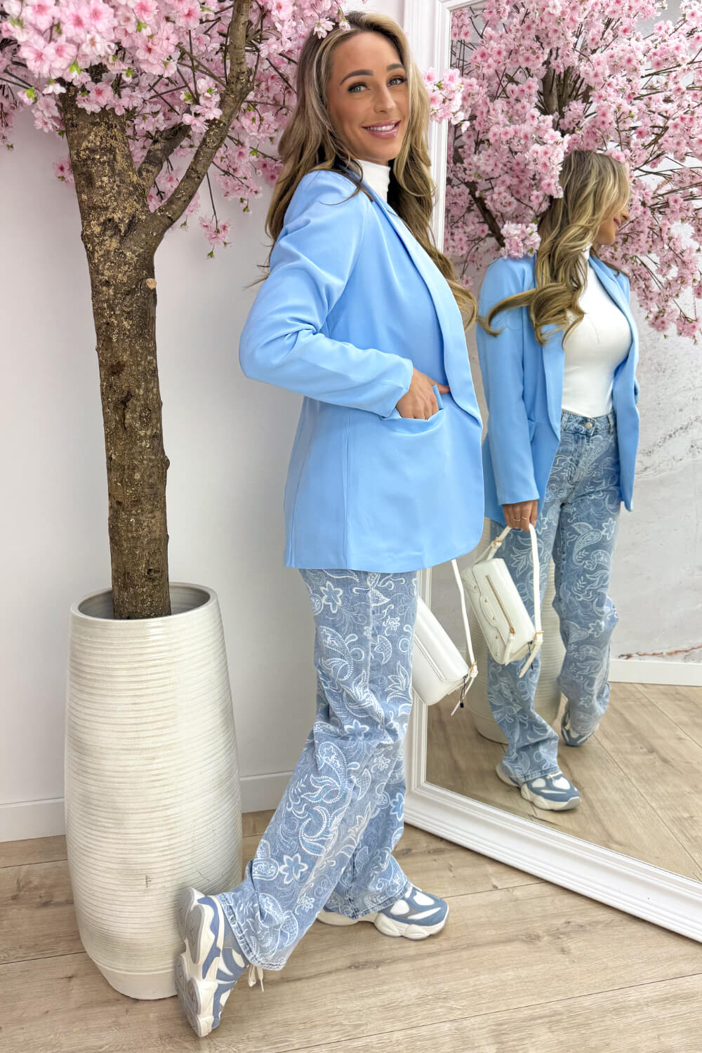 Classy blazer - Sky blue