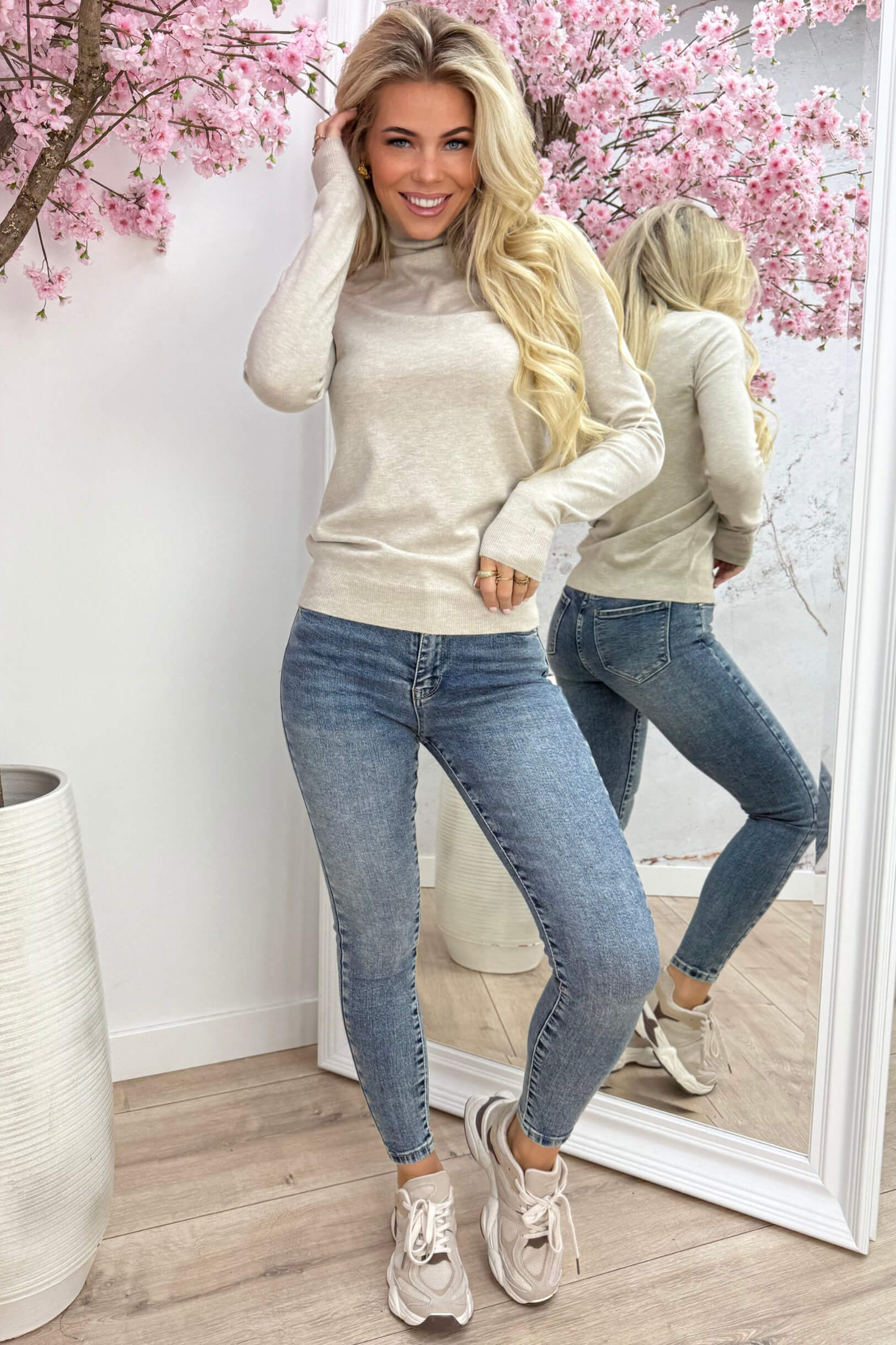 Best basic coll topje - Taupe