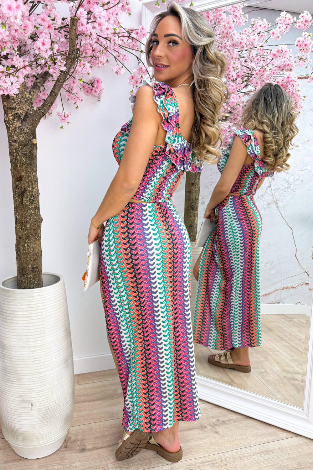 Starfish lurex co-ord - Paars
