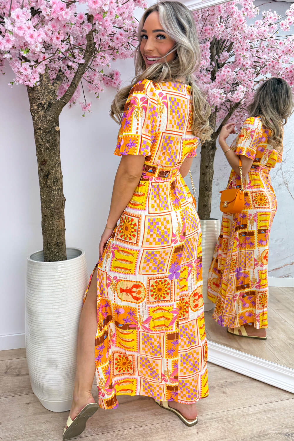 Vacation mood maxi dress - Oranje
