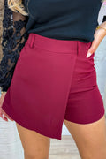 Jupe-short classique - Bordeaux