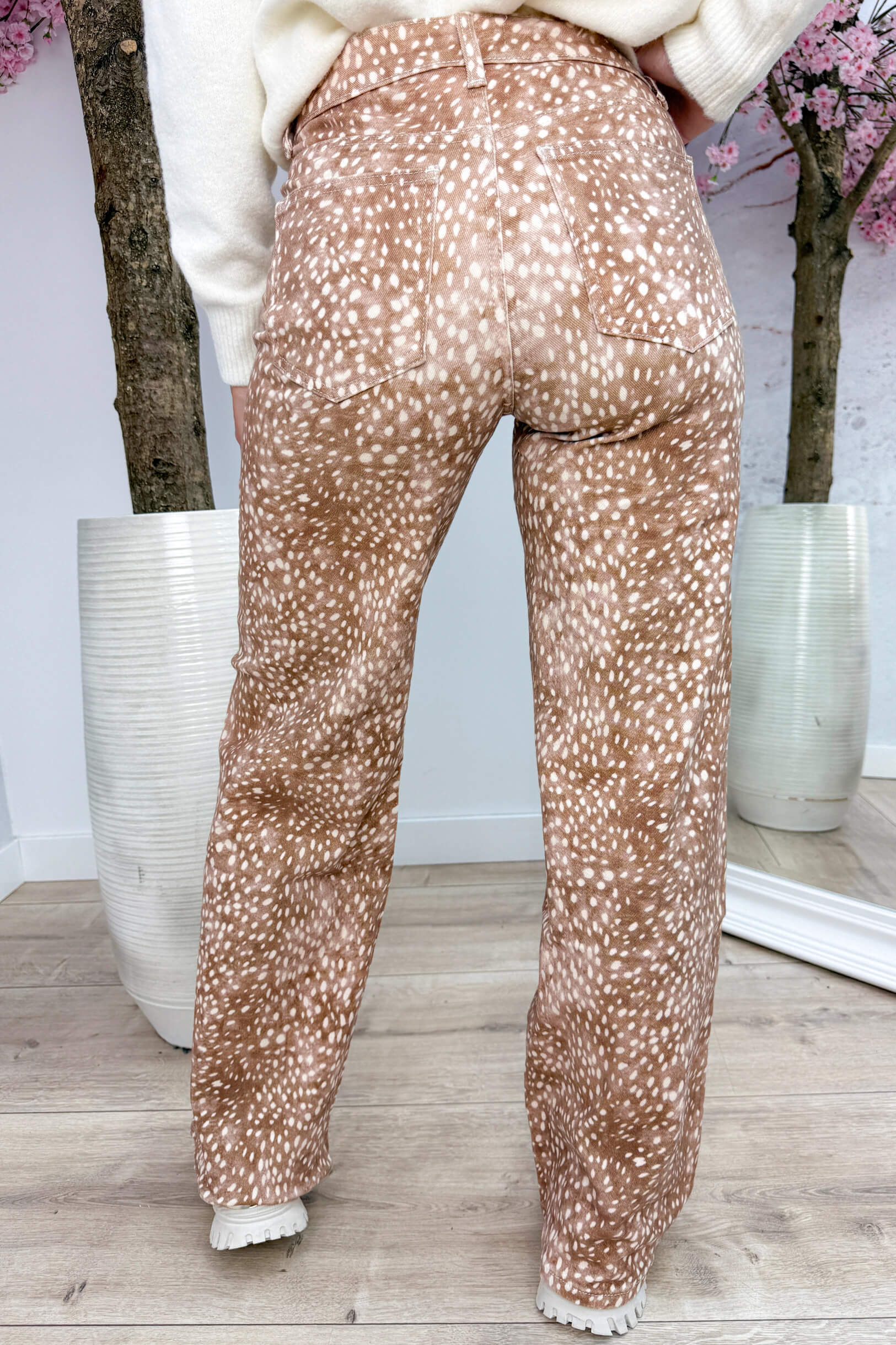 Bambi wide leg jeans - Camel