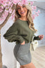 Basic puffy sweater - Army