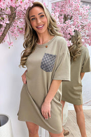 Inspired pocket dress - Taupe
