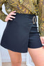 Wrapped in luxury skort - Zwart