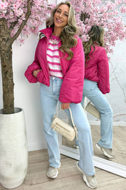 Puff it up bomber - Fuchsia