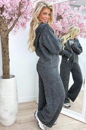 Comfy mood knitted vest - Dk. grijs