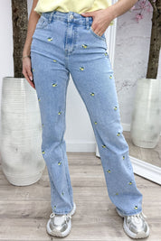 Lemon love straight leg jeans - Jeans blue