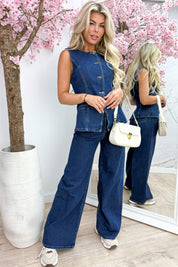 So Denim Gilet - Jeans Blue