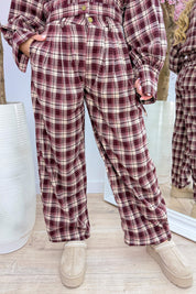 Check it twice pants - Bordeaux