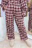 Check it twice pants - Bordeaux