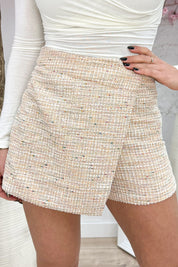 Chic tweed skort - Oranje