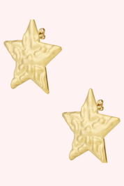 Mega star oorbel - Goud