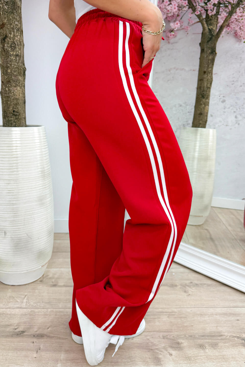 Just for you stripe pantalon - Rood