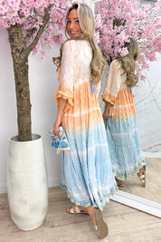 Havana beach dress - Lt. oranje