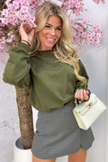 Beaded le marais sweater - Army
