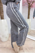 Make it yours denim wide leg jeans - Lt. grijs