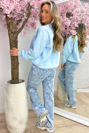 Bow sweater - Sky blue