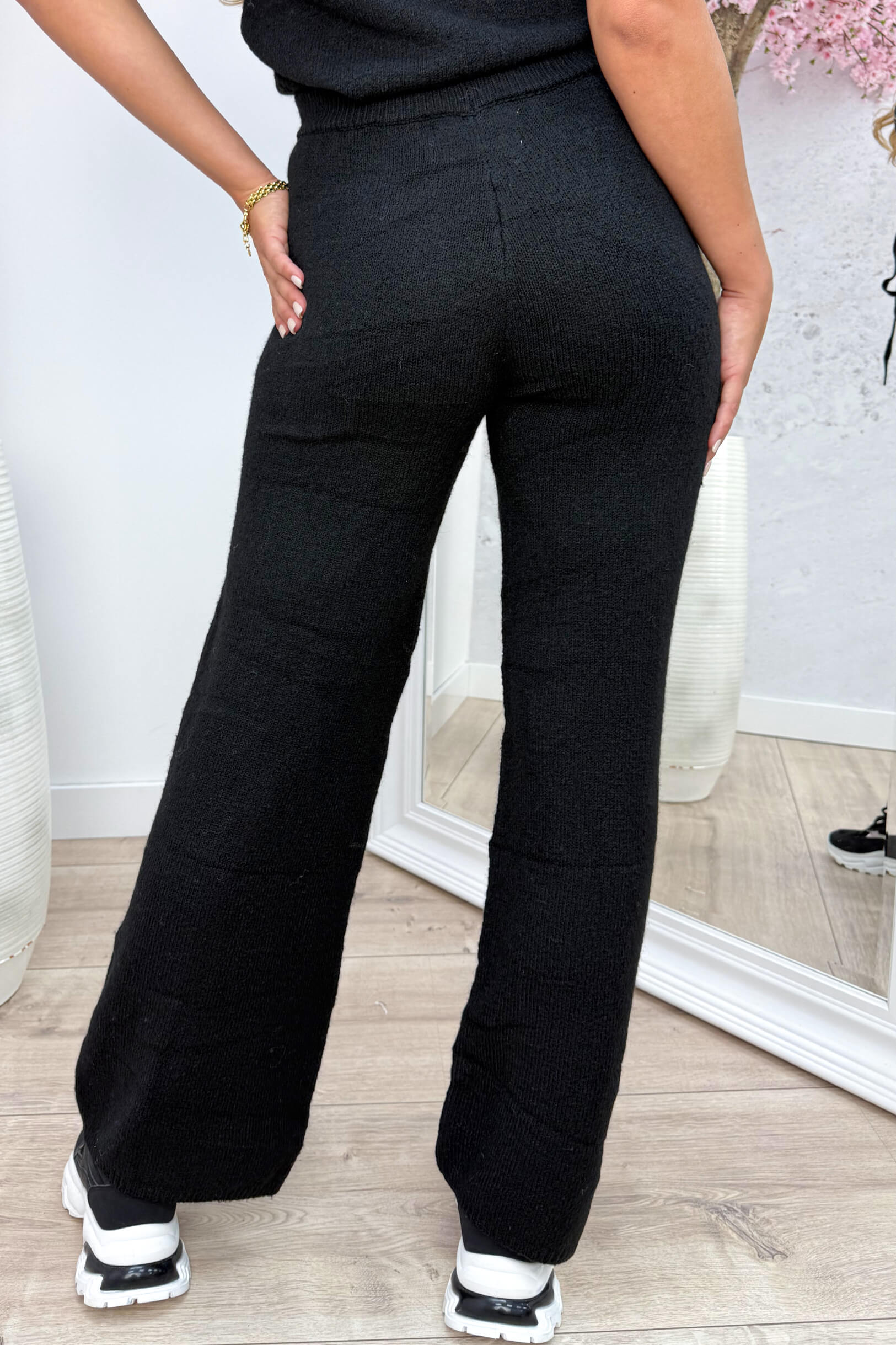 Knitted pants - Zwart
