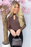 Sky full of stars mesh topje - Bruin